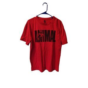 Animal Large Red Men's Graphic T-Shirt
